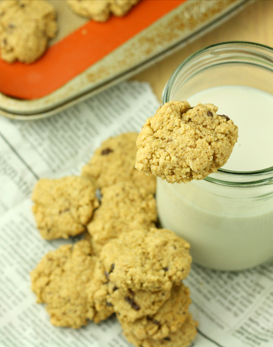 Chocolate Chip Olive Oil Cookies Vegan Gluten Free Paleo Low Calorie 