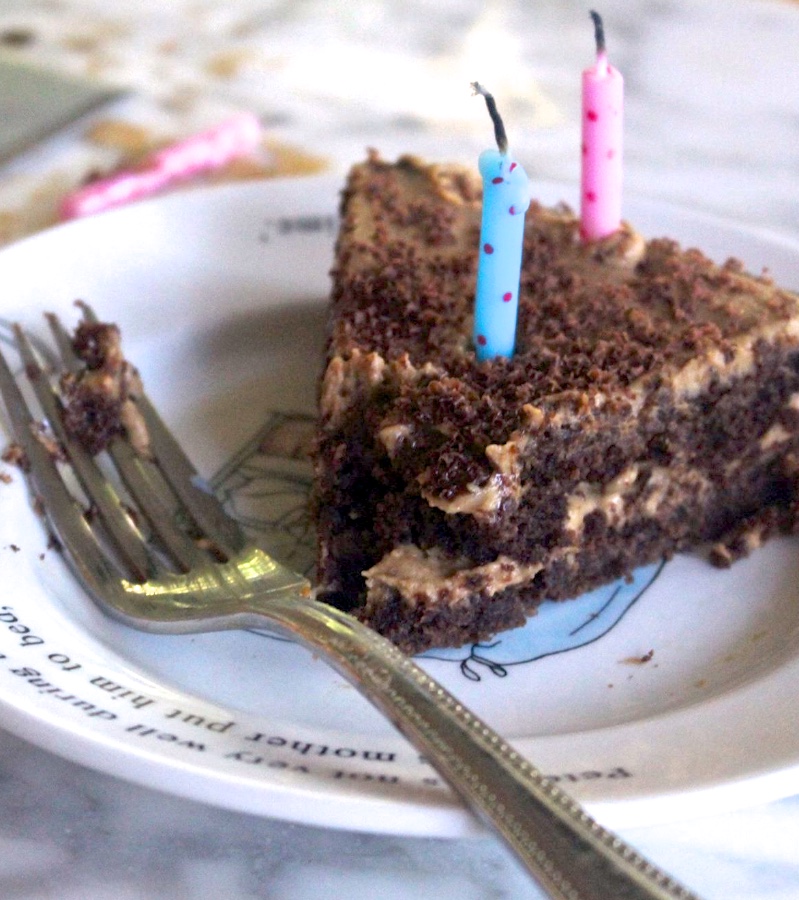 Chocolate Almond Flour Cake with Peanut Butter Frosting ...