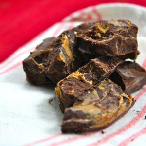 Homemade Peanut Butter Chocolate Swirl Bar