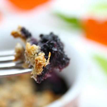 “All for One” Low Carb Blueberry Cobbler