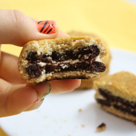 Healthy Oreo Stuffed Cookies