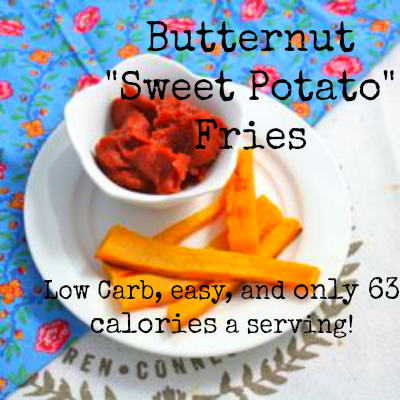 Butternut “Sweet Potato” Fries (Low Carb/Fat Free/Paleo/Vegan)