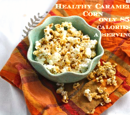 Healthy Caramel Corn (Vegan/Low Carb/Low Fat/Sugar Free)