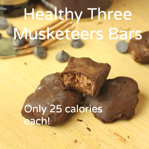 Healthy Three Musketeers (Vegan/Sugar Free/Low Carb)