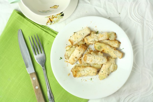 Healthy Mozzarella Sticks- Baked, vegan, and only 16 calories each!