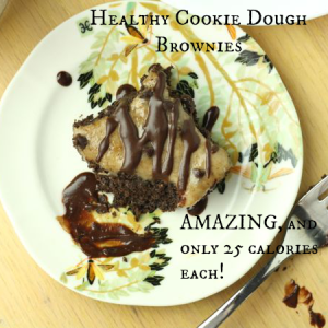 Healthy Cookie Dough Brownies (Vegan/Gluten Free/Paleo/Low Carb)