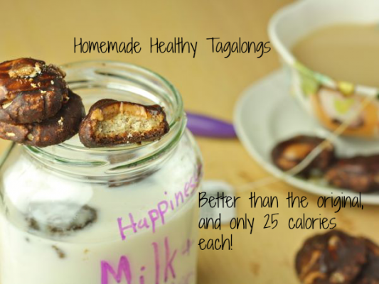 Homemade Healthy Tagalongs- Better than the original, and only 25 calories each!