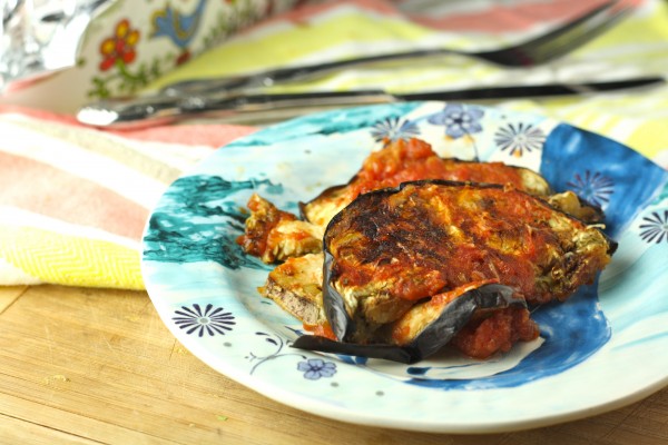 Healthy Eggplant Parm- 86 calories of bliss