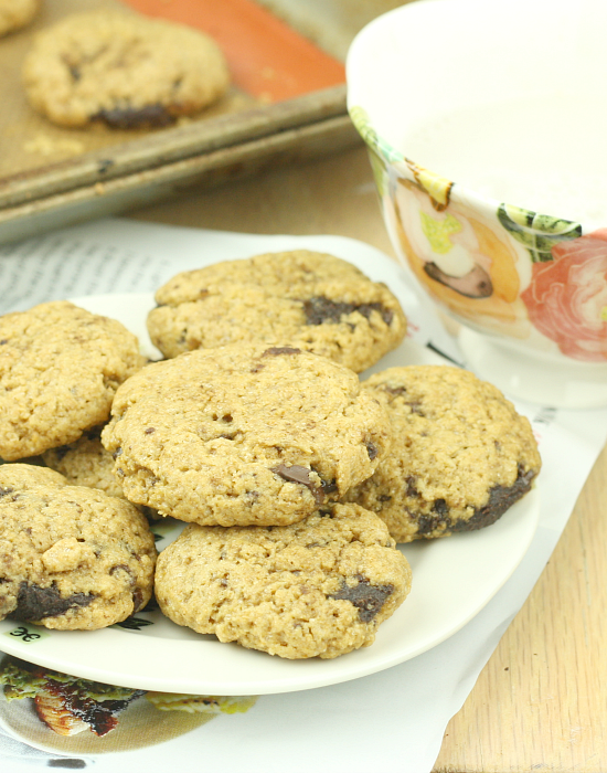 Chocolate Chip Nutella Filled Cookies