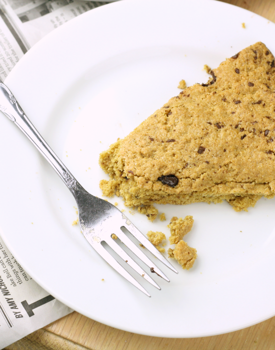 Healthy Chocolate Chip Cookie Cake