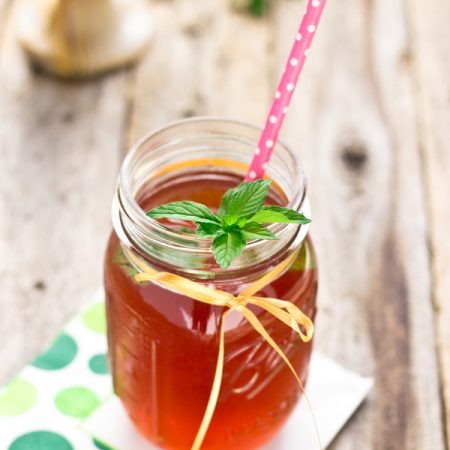 Mint, Blueberry and Pomegranate Water Kefir