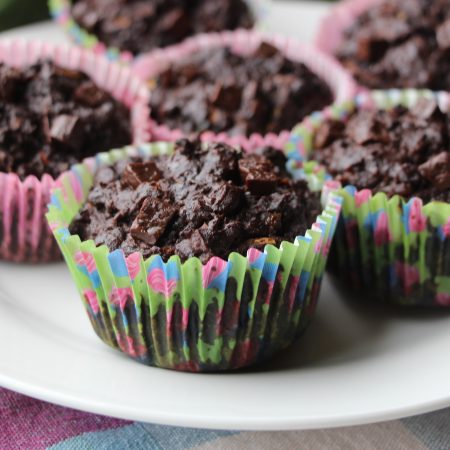 Double Chocolate Zucchini Muffins