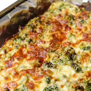 Low Calorie Cheesy Broccoli Quiche