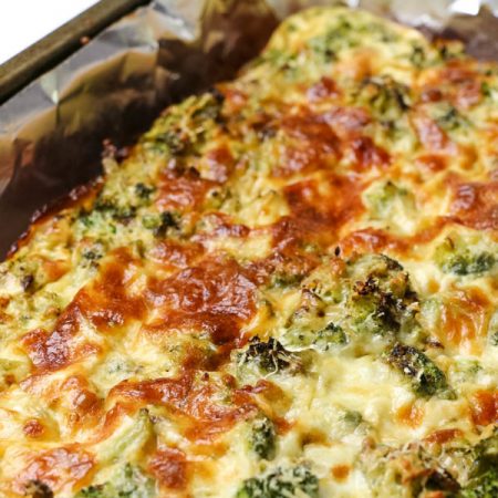 Low Calorie Cheesy Broccoli Quiche