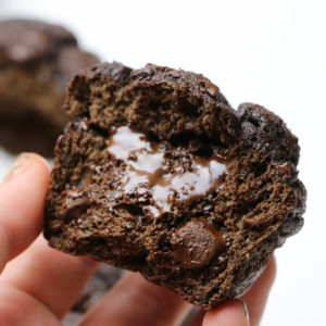High Protein Double Chocolate Muffins