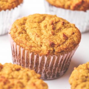 High Protein Pumpkin Spice Muffins