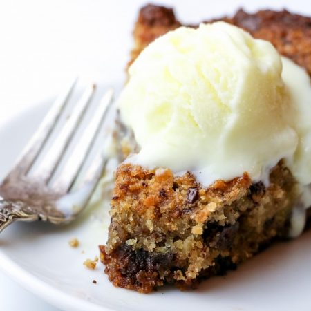 Paleo Chocolate Chip Skillet Cookie